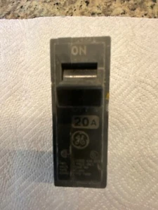 General Electric THQB1120 1-pole 20AMP Bolt-On Circuit Breaker 120-VAC USED - Picture 1 of 5