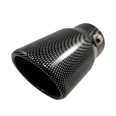 Exhaust cover stainless steel carbon for Nissan Micra Almera Bluebird Navara Note - Image 1 of 4