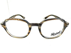 Nuevo Persol 3142-V 1049 47mm Marco de Anteojos Cuadrado Habana para Hombre 47-21-45 - Imagen 1 de 6