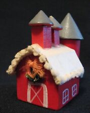 KURT S ADLER BARN Hand Painted Vintage Farm Ornament Christmas Miniature