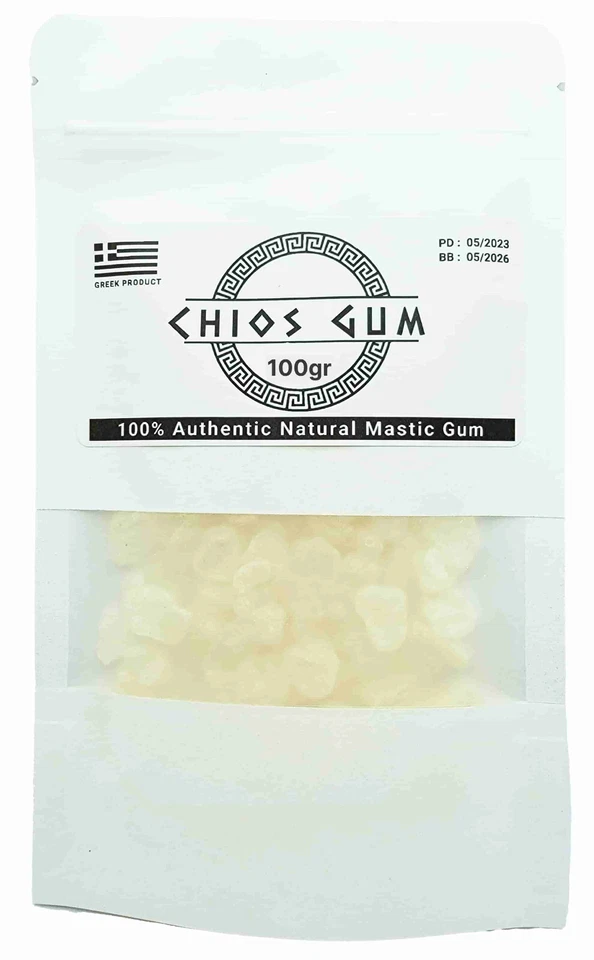 TOP GRADE MASTIC GUM 100 Gr (3.53Oz) 100% Organic Greek Chios Mastiha Resin Tear - Image 1 of 4