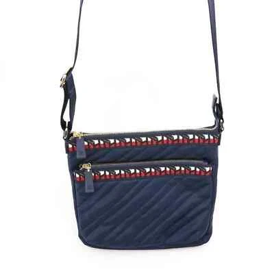 Tommy Hilfiger Mujer Bandolera Azul Correa Ajustable Cremallera Pequeño Nuevo Foto 1 de 4