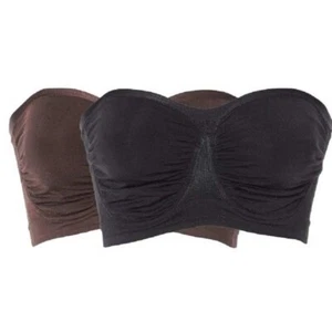 Rhonda Shear Seamless Underwire Bandeau Bra w/Sweetheart Neckline MEDIUM - Picture 1 of 5