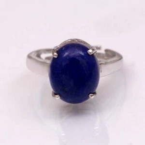 lapis lazuli ring dainty cluster minimalist 925 sterling silver wedding jewelry - Picture 1 of 5