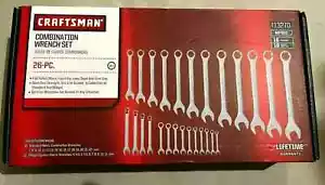 Craftsman 26 Stück KOMBINATIONSSCHRAUBENSCHLÜSSEL Set 12pt Punkt metrisch 9 13270 - Bild 1 von 2