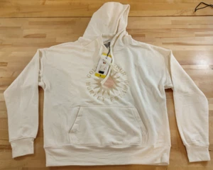 Hurley Women's Lightweight Graphic Hoodie Pullover Sweatshirt Ivory Small - Picture 1 of 4