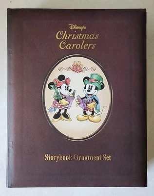 Juego de adornos de libro de cuentos de villancicos de Navidad de Disney, Fab Five Plus Daisy, sin usar, en caja  Foto 1 de 3
