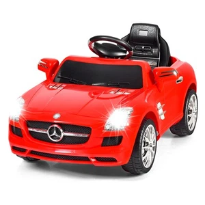 Mercedes Benz Sls R/C MP3 Kids Ride On Car Electric Battery Toy Gift New Red - Picture 1 of 12