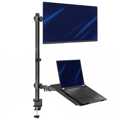 VIVO Laptop & Monitor Mount Extra Tall Adjustable Stand fits 1 Screen up to 32" - Image 1 of 4