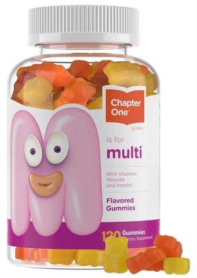 Zahler - Chapter One 儿童多种维生素软糖含 13 种维生素和营养素 (120 F) — 第 1/4 张图片