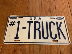 Metal License Plate Ford # 1 Truck USA - Picture 1 of 5
