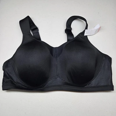 Sujetador deportivo LIVI Lane Bryant para mujer 44DDD negro con aros ajustable nuevo con etiquetas Foto 1 de 4