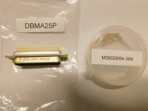 ITT Cannon DBMA-25P 25 Male Pin D-Sub Connector, Crimp, 20-28AWG .109" Pitch - Picture 1 of 1