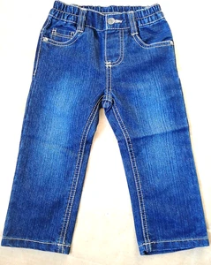Boys Jeans Blue Elastic Waist Straight Leg 2-3y To 5-6y Kids Lupilu Casual Wear - Picture 1 of 20
