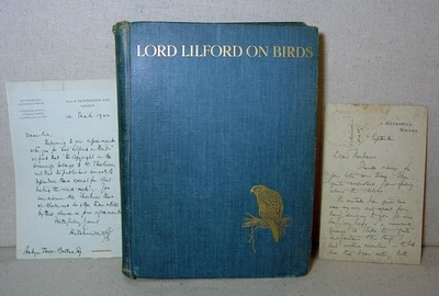 Lord Lilford on birds 1903 Plus Publisher Correspondence Letters - Image 1 of 4