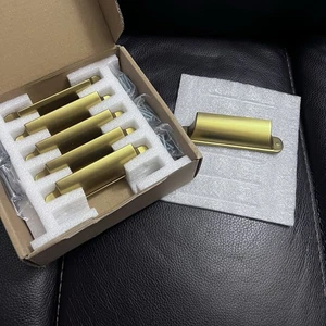 6 Stück Gold Schrank Tassengriffe Mülleimer Schubladengriffe - Bild 1 von 6