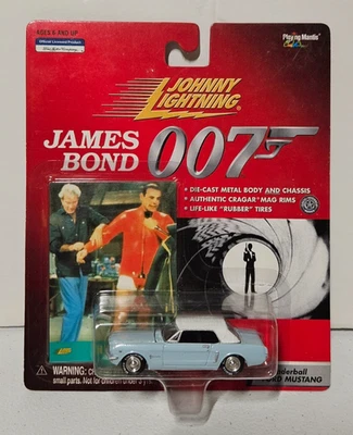 Johnny Lightning James Bond 007 Ford Mustang White Lightning CHASE светло-синий - Изображение 1 из 4