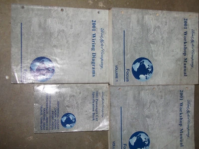Manual De Taller De Servicio Y Reparación 2001 FORD FOCUS Conjunto FACTORY OEM - Imagen 1 de 3
