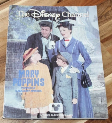 The Disney Channel Magazine Featuring Mary Poppins | Oct-Dec 1986 | 44 Pages - Image 1 of 4