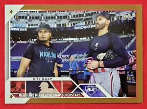 2023 Topps Update LUIS ARRAEZ / PABLO LOPEZ #US302 Veteran Combos Gold #/2023 - Picture 1 of 2