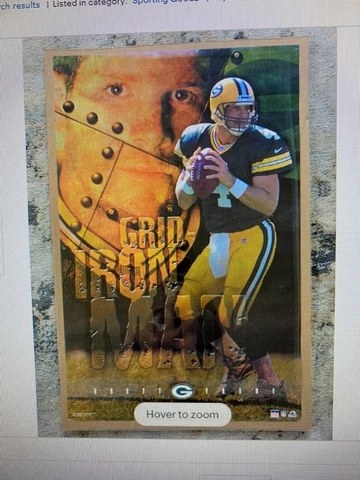 Brett Favre Grid Iron Man Poster 22”x34.5" Football NFL Green Bay Packers (2001) Cover