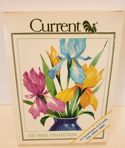 Vintage 1980s Current Inc. Get Well New Set of Notecards NIP NOS Floral - Picture 1 of 6