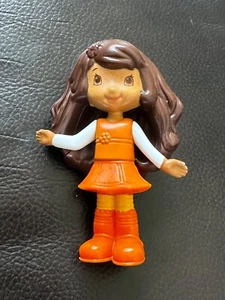 2010 McDonalds Orange Blossom Strawberry Shortcake Brown Little Girl Figure - Picture 1 of 8