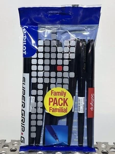 12x8 BPS-GG-M-B Pilot Super Grip Blister Druckkugelschreiber schwarz G Cap Neu! - Bild 1 von 6