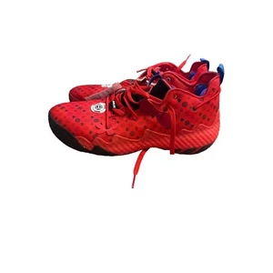 Adidas James Harden 6 Las Vegas Vivid Red Monogram Basketball Shoes - Sz 13 1/2 - Picture 1 of 4