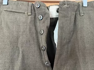 1945 US Army Uniform Trousers, Enlisted Men's, Service, Olive Drab 31x31 - Picture 1 of 6
