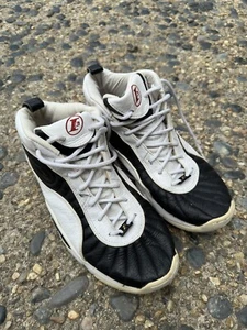 Allen Iverson Reebok The Answer III 3 DMX Shoes Size 9.5 White Black Basketball - Picture 1 of 9