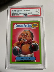Gpk 2015 Testy Ty 30th Anniversary ~Green~ #24b Mike Tyson PSA 9 MINT Pop 3 - Picture 1 of 2