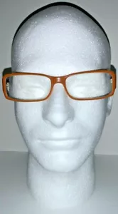 CALVIN KLEIN COLLECTION #135 Rusty Orange Frames CK69F ITALY RK Eyeglasses - Picture 1 of 6
