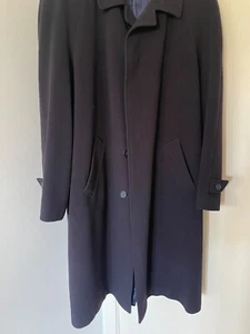 Italian wool and cashmere coat in excellent condition - navy - Picture 1 of 9