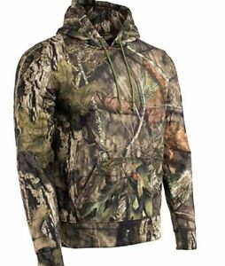 Hunting Heated Sweater Camouflage Hoodie Pull Over Sweatshirt Mossy Oak Camo XL