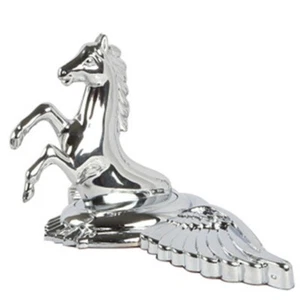Calcomanía de capó de coche adorno insignia emblema pegasus caballo de vuelo cromo aleación zinc - Imagen 1 de 7