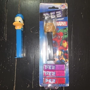 Vintage Walt Disney Donald Duck PEZ Dispenser Hungary Blue Base Footed & Marvel - Picture 1 of 7