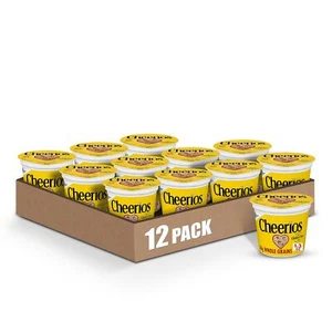 Paquete de 12 tazas de cereales saludables para el corazón General Mills Cheerios de 1,3 onzas - Imagen 1 de 9