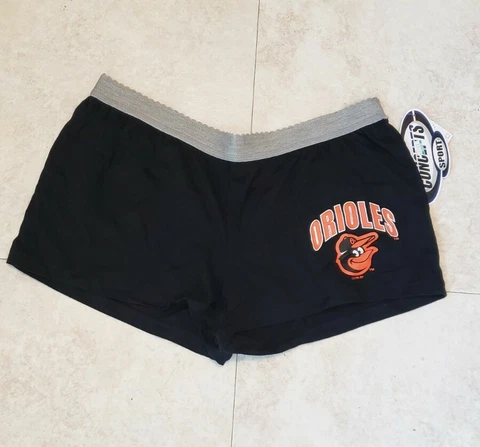 Baltimore Orioles NEW LADIES JUNIORS LOUNGE SHORTS PJS SLEEPWEAR SIZE medium MLB Cover