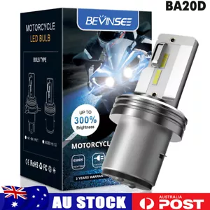 BA20D H6 S1 S2 LED Motorcycle Headlight Bulb Hi/Low Beam White 1000LM VS Halogen - Picture 1 of 13