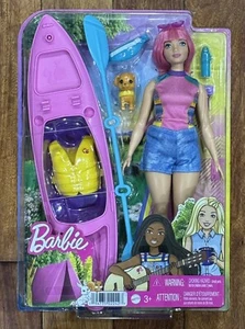 Barbie It Takes Two Camping Playset with Daisy Doll Pet Puppy Kayak - Picture 1 of 9