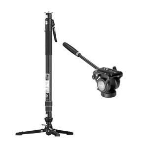 YC Onion Pineta Pro Carbon Fiber Monopod with FH60 Fluid Head Light Stand - Picture 1 of 5