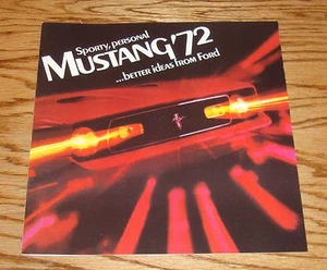 Ford Mustang 1972 Verkaufsprospekt 72 Mach I Grande Cabrio - Bild 1 von 2