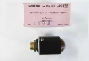 feu de position/plaque verre rouge adaptable Renault 4cv-dauphine-frégate A-5 - Imagen 1 de 4