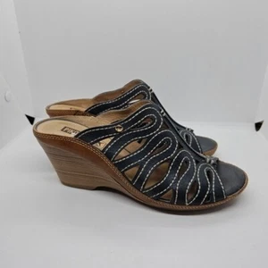 Pikolinos Leder Capri Keilsandaletten dunkelblau EU 37 US 6,5-7 - Bild 1 von 11