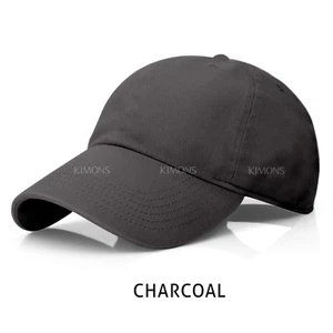 Cotton Baseball Cap Ball Dad Hat Adjustable Plain Solid Washed Men Washed PC - Picture 1 of 177
