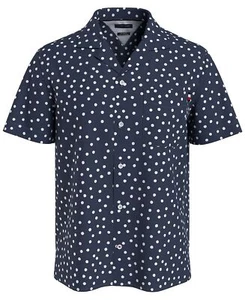 Tommy Hilfiger Men’s Chambray Dot Print Short Sleeve Shirt - Picture 1 of 3
