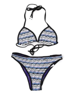  Nuevo con etiquetas Bikini Missoni Mare Color Bloque Crochet Dos Piezas Talla 46 (L/XL) Diseñador Foto 1 de 4