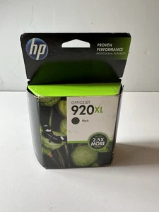 HP 920XL Black Ink Cartridge Genuine (CD975AN) Exp. 2016 -New - Picture 1 of 3
