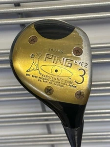 Vintage Ping Eye 2 Fairway 3 Wood Golf Club KT Shaft Steel RH Heel / (TDW034777) - Picture 1 of 8